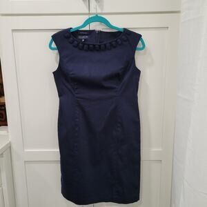 Jones New York Signature Petite Navy Blue Dress Size 8P